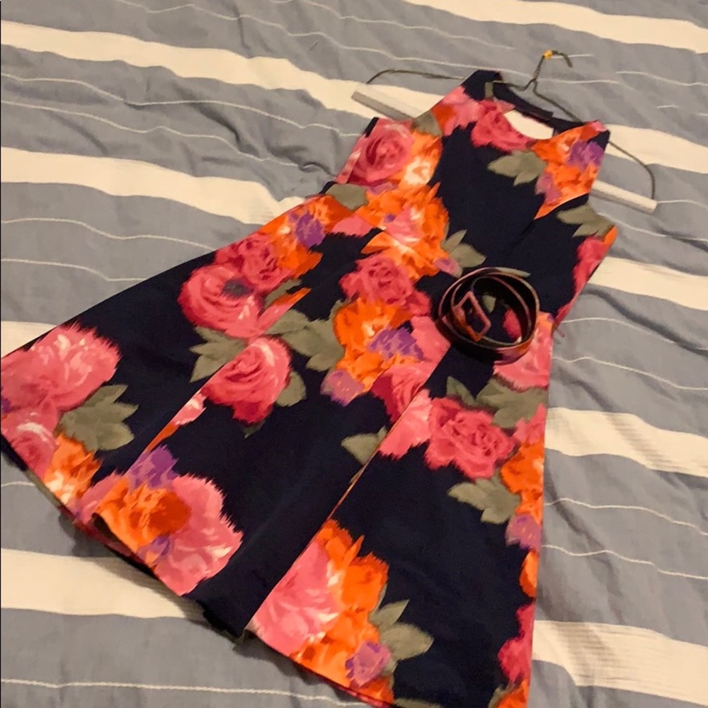 Eliza J cocktail dress flowers